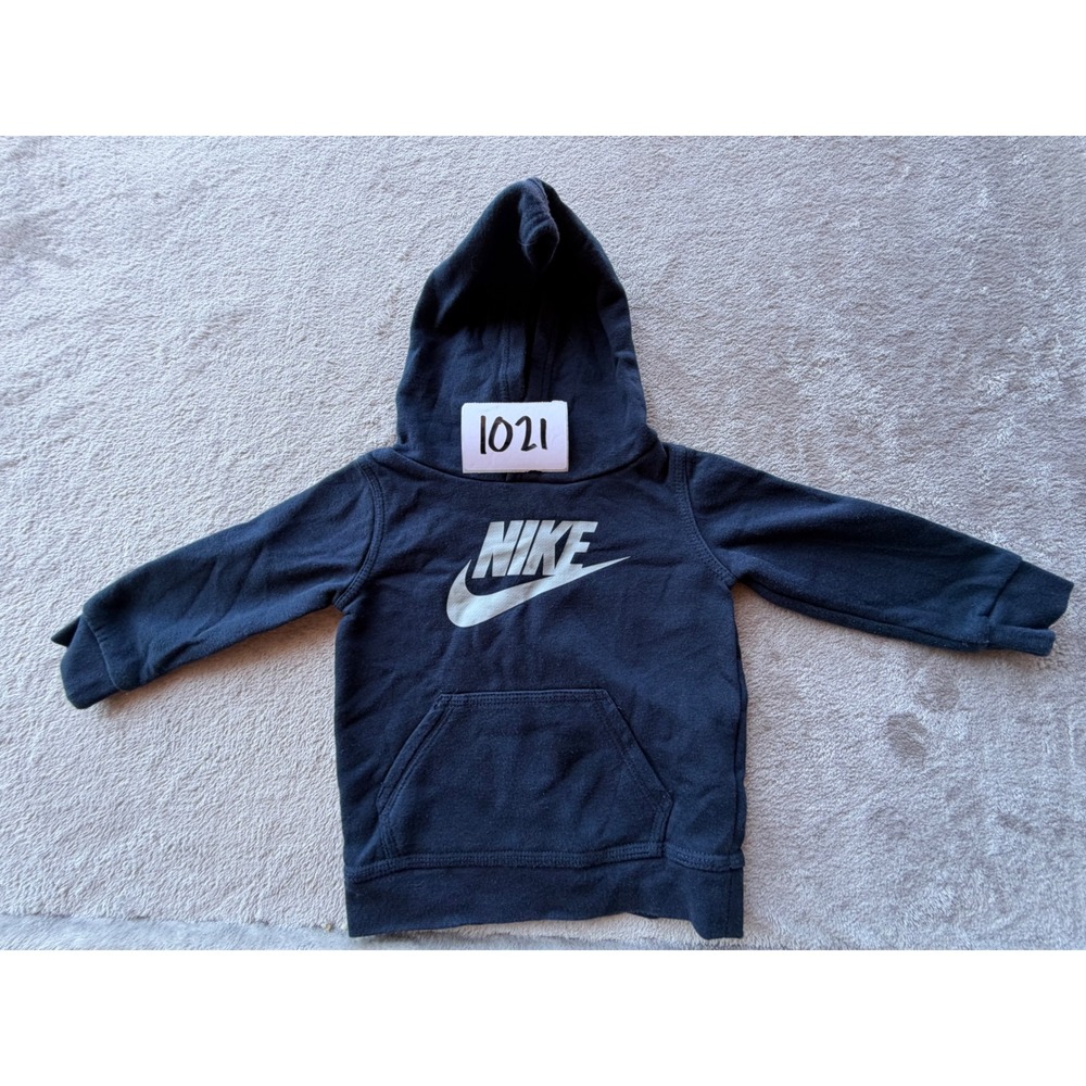 Nike Hoodie Toddler 18M Navy Futura Logo Pullover